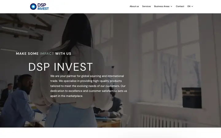 Capture du site DSP Invest